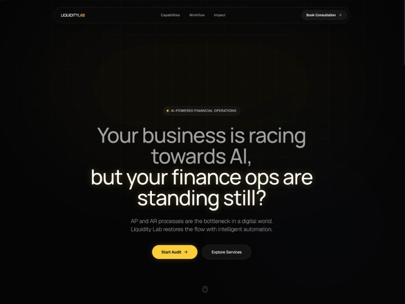 Preview for AI FinOps Consulting Landing Page Template