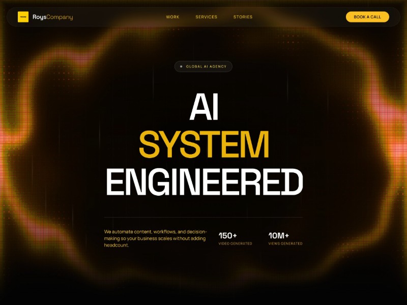 Preview for AI Agency Landing Page Template