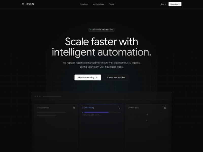 Preview for AI Automation Agency Landing Page Template