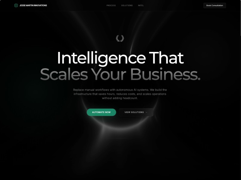 Preview for AI Automation Services Landing Page Template