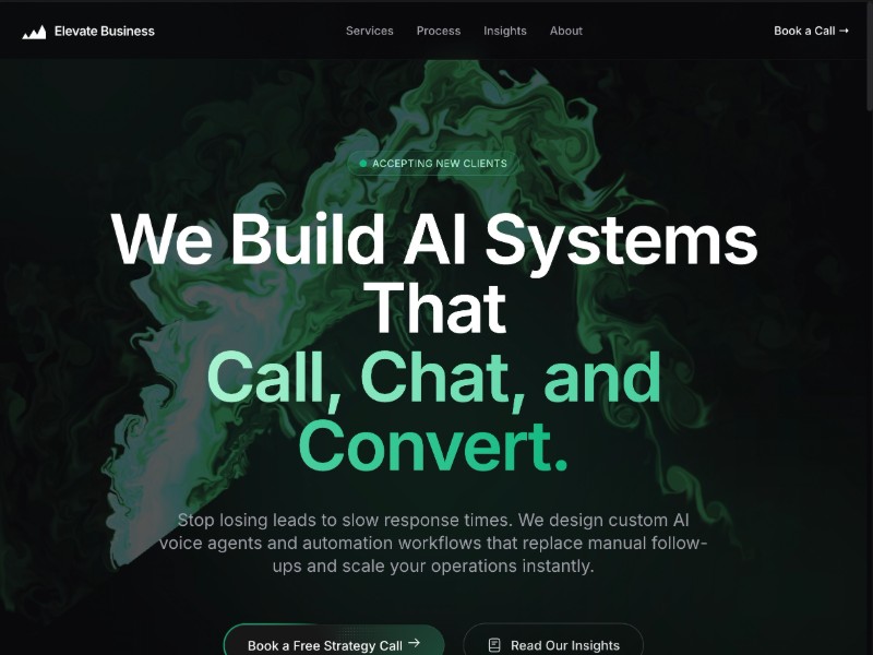 Preview for AI Automation Agency Landing Page Template
