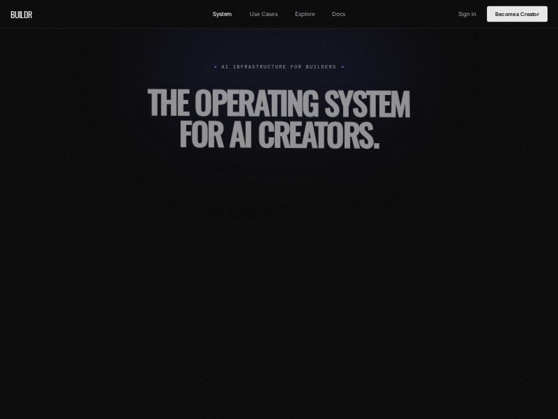 Preview for AI Builder OS Landing Page Template