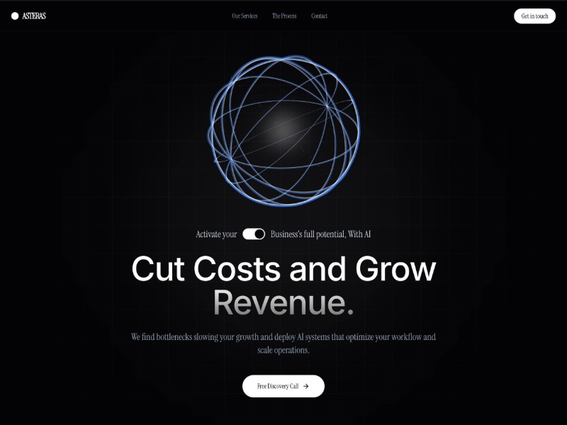 Preview for AI Business Automation Landing Page Template