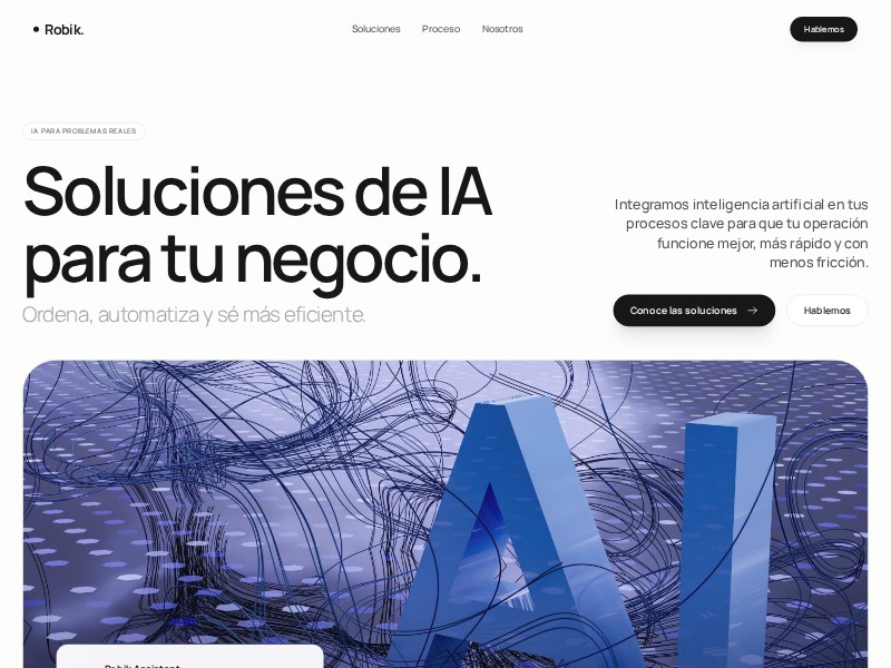 Preview for AI Solutions Business Landing Page Template