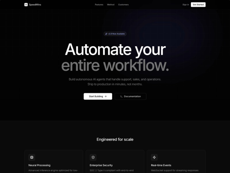 Preview for AI Consulting Landing Page Template