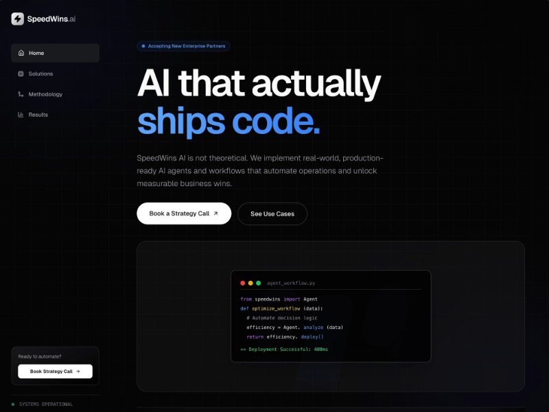 Preview for AI Consulting Landing Page Template