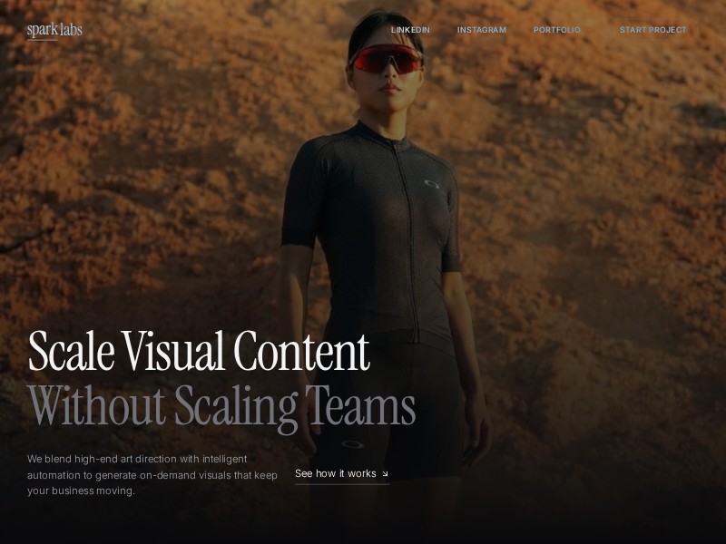 Preview for AI Creative Studio Landing Page Template