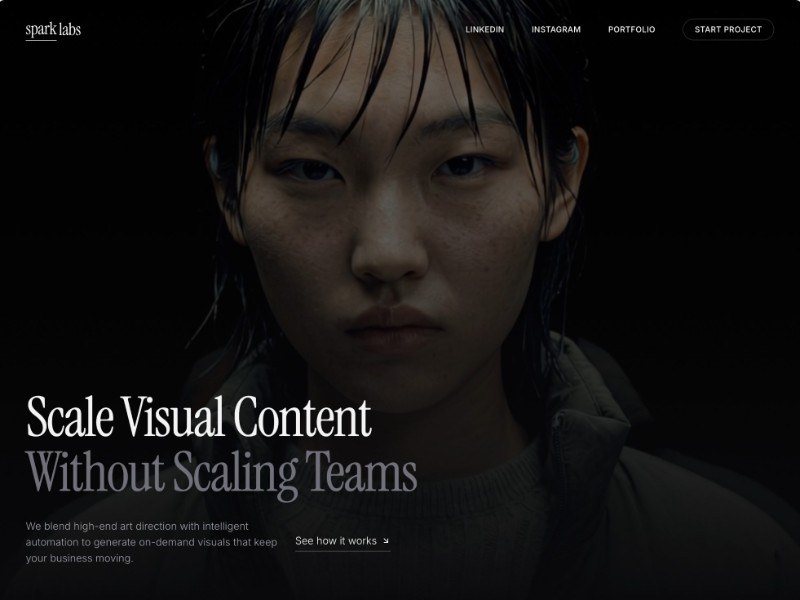 Preview for AI Creative Studio Landing Page Template