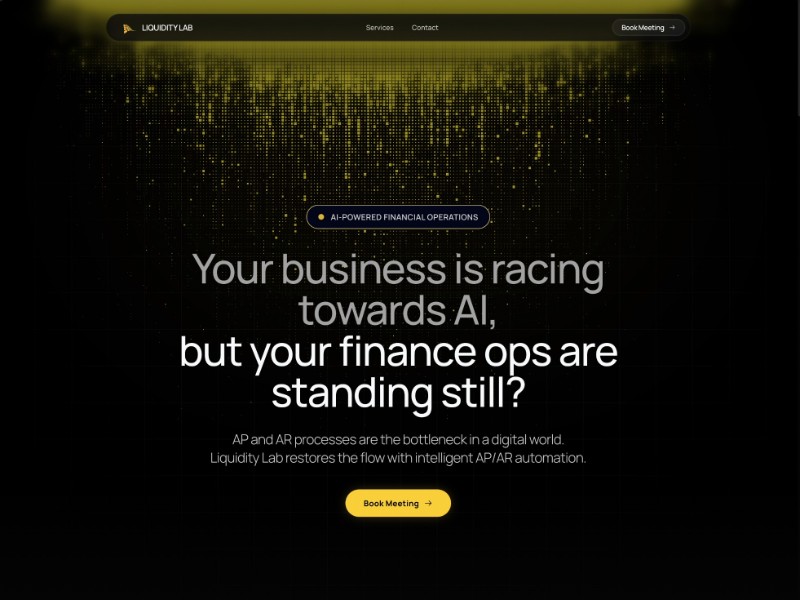 Preview for AI Fintech Landing Page Template