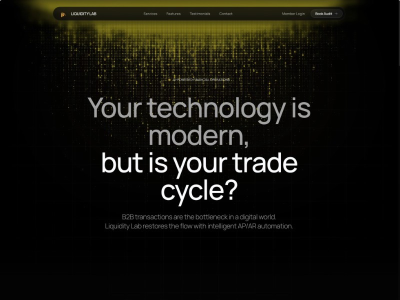 Preview for AI Financial Consulting Landing Page Template