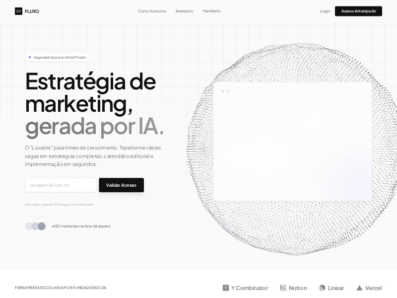 Preview for AI Marketing Strategy Landing Page Template