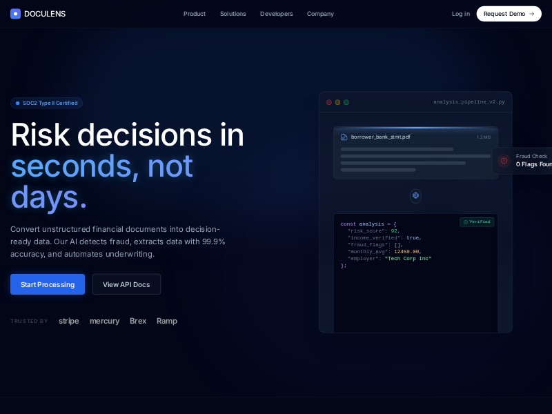 Preview for AI Risk Intelligence SaaS Landing Page Template