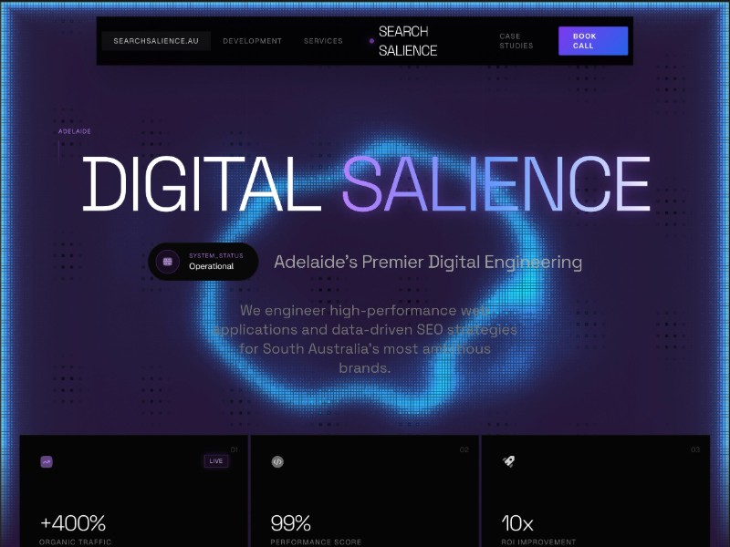 Preview for Adelaide SEO & Web Agency Landing Page Template