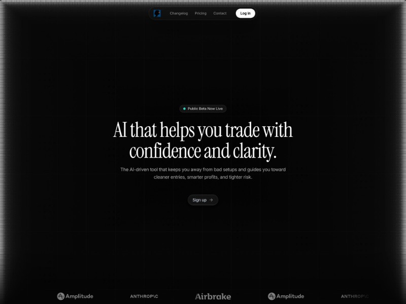 Preview for AI Trading SaaS Landing Page Template