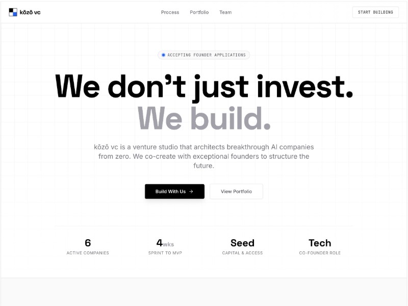 Preview for AI Venture Studio 