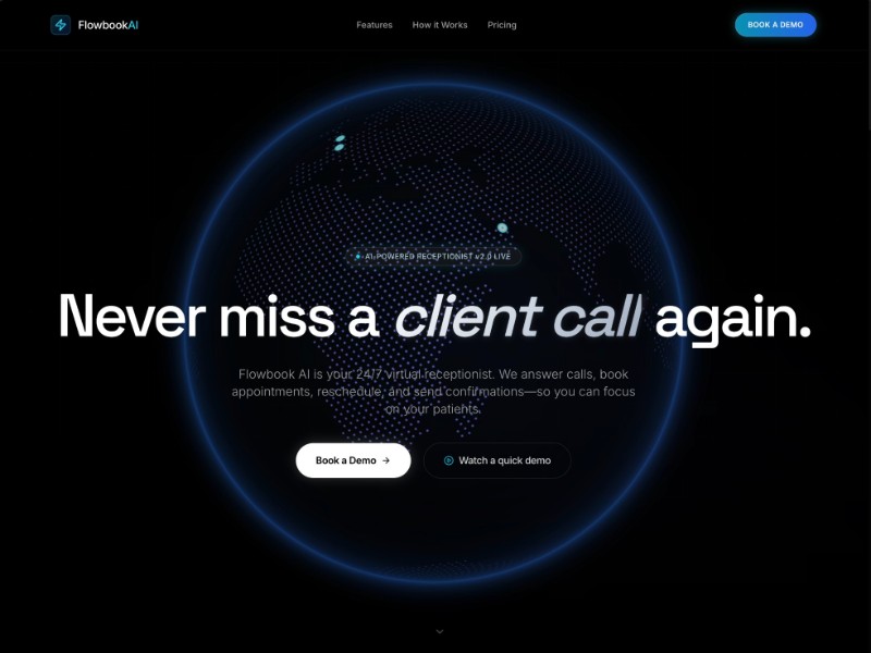 Preview for Flowbook AI Virtual Receptionist 