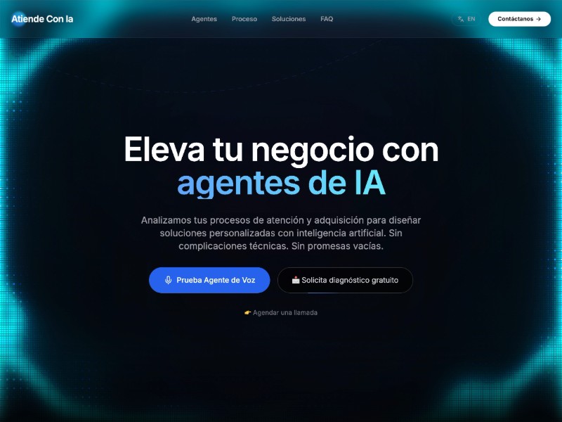 Preview for AI Voice Agent Landing Page Template