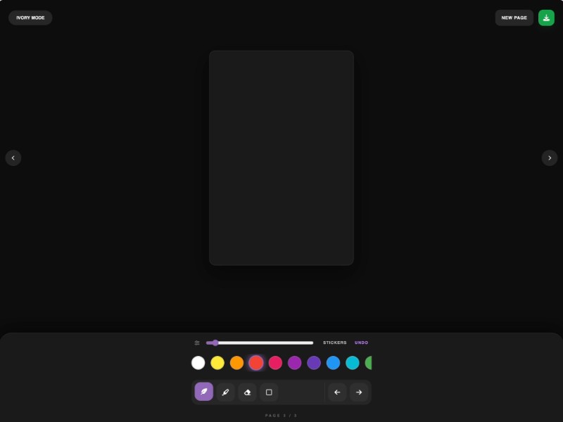 Preview for Digital Drawing Diary App UI Template