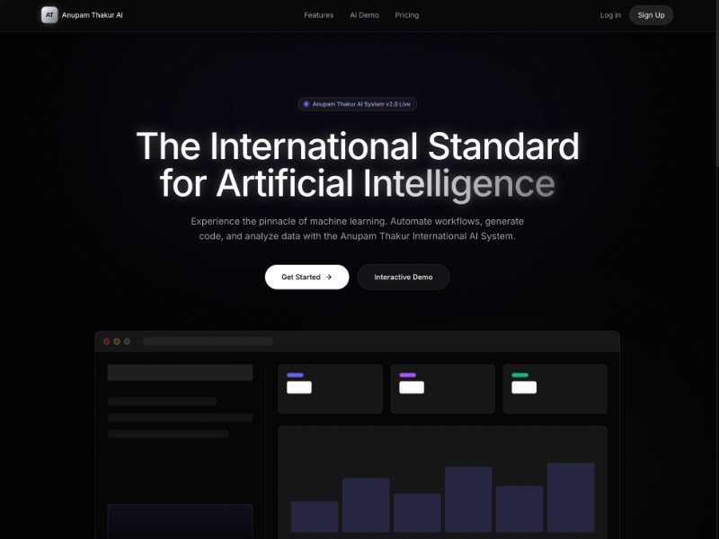 Preview for AI SaaS Landing Page Template