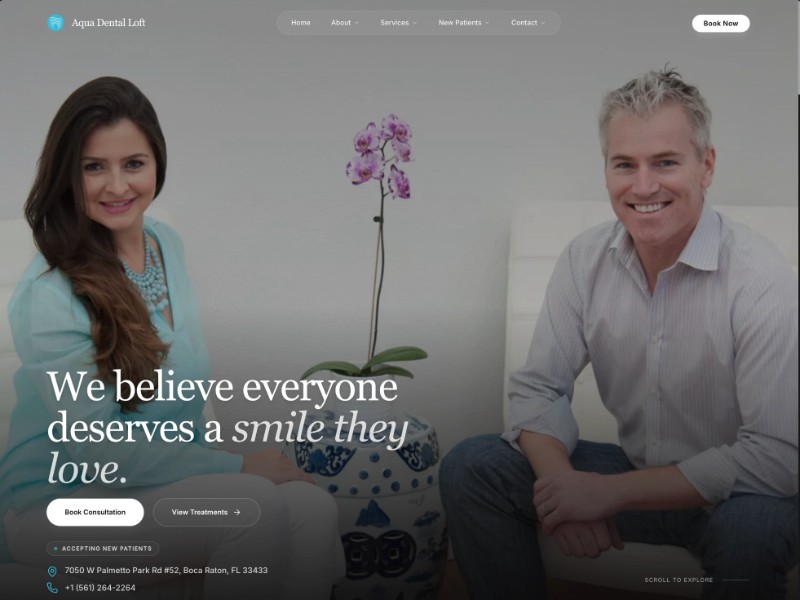 Preview for Dental Clinic Landing Page Template