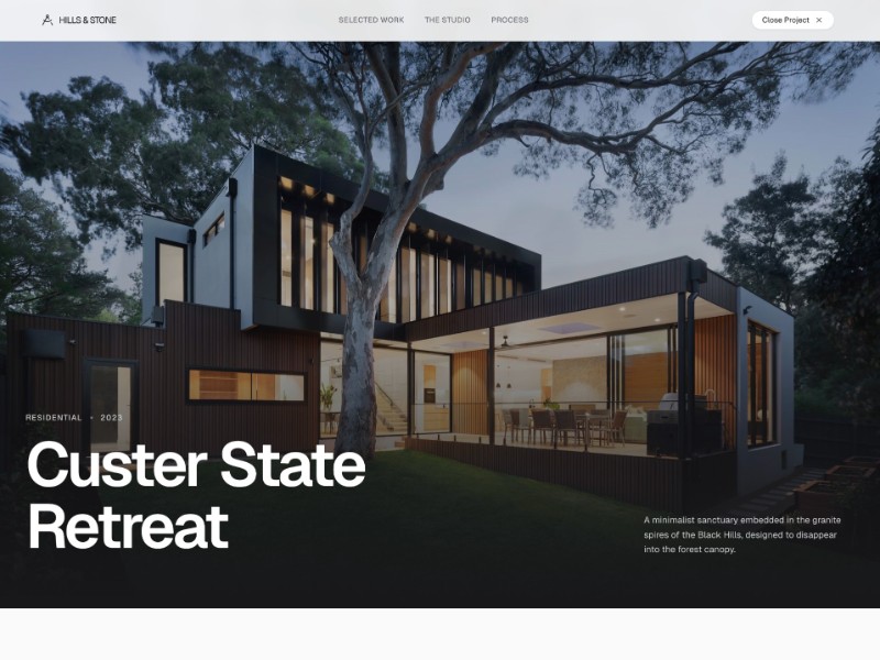 Preview for Architecture Case Study Landing Page Template
