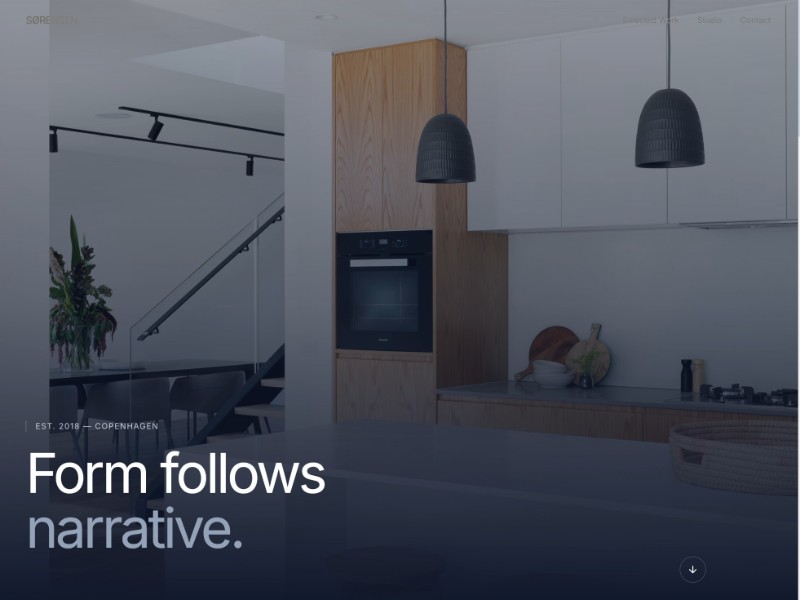 Preview for Architecture Portfolio Landing Page Template