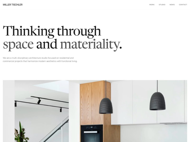 Preview for Architecture Studio Portfolio Landing Page Template