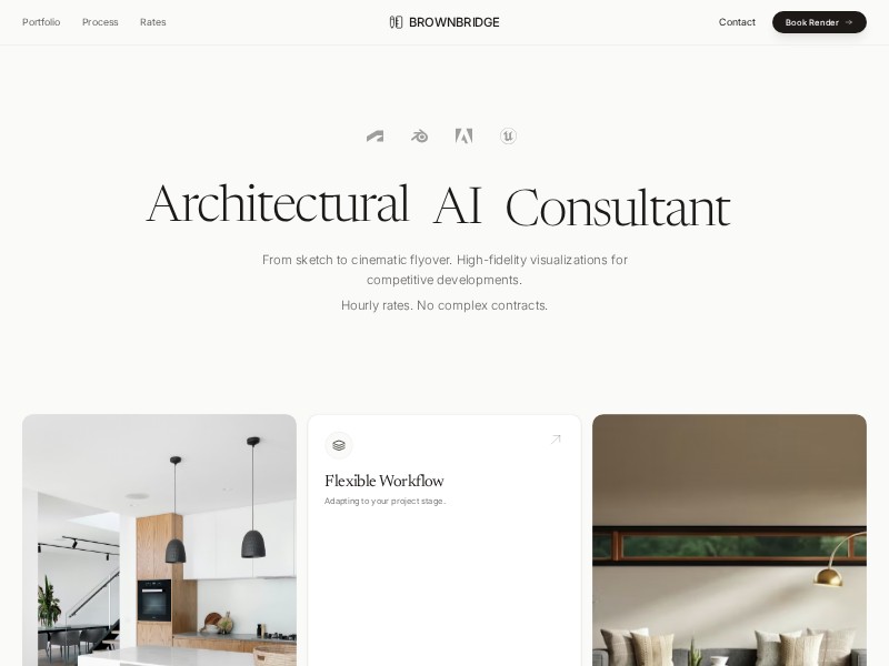 Preview for Architectural Visualization Portfolio Template
