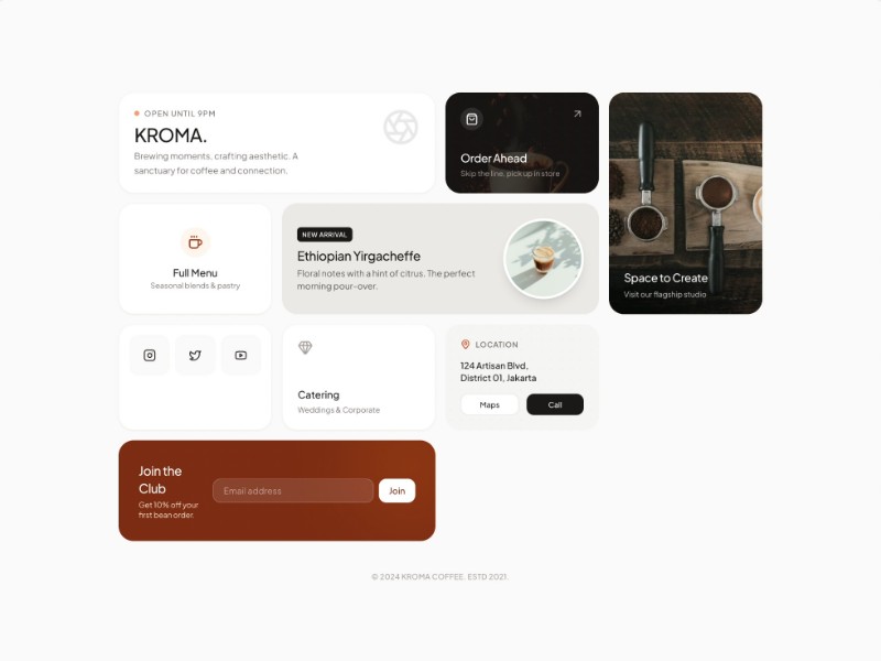 Preview for Artisan Coffee Shop Landing Page Template
