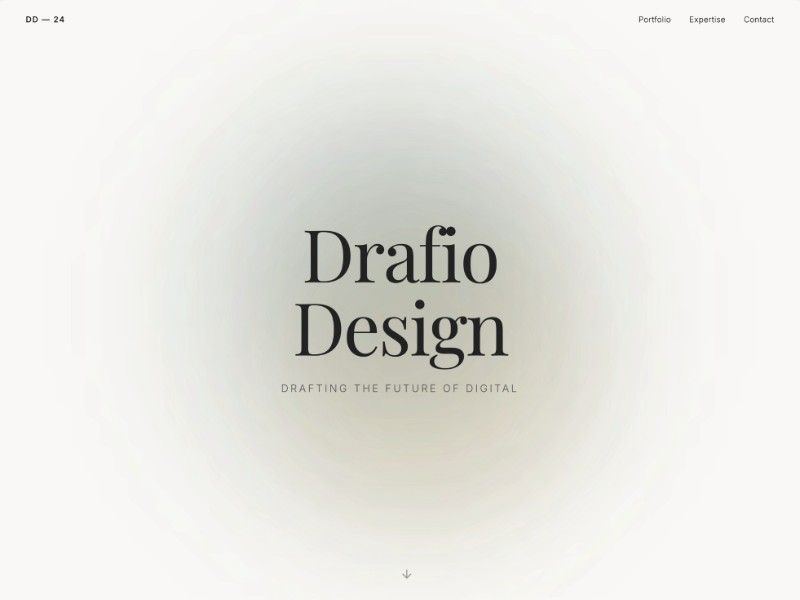 Preview for Drafio Design Portfolio Landing Page Template