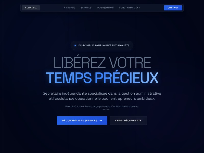 Preview for Assistante Indépendante Landing Page Template