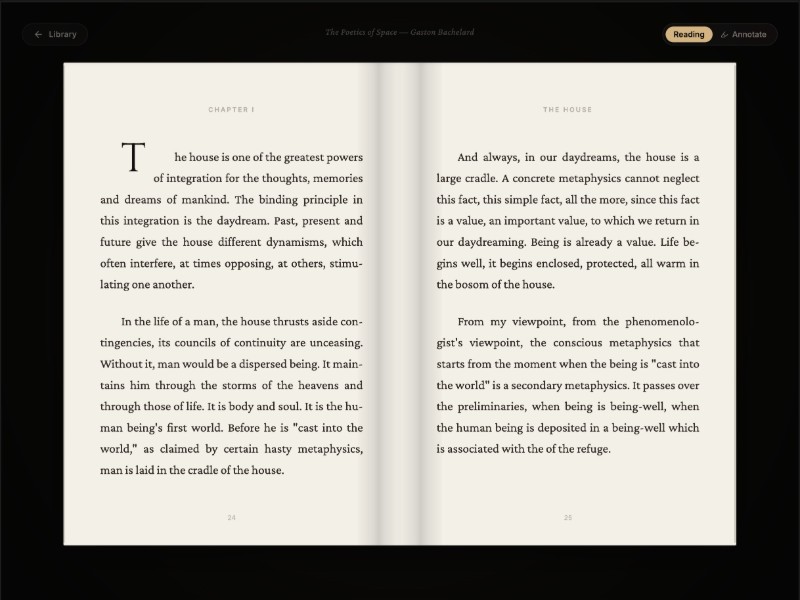 Preview for Athenaeum Reader UI Template