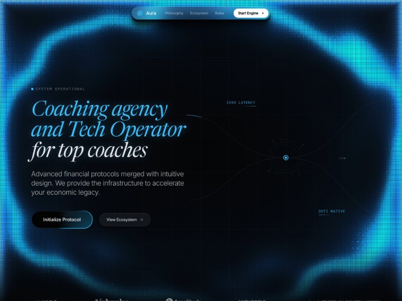 Preview for Aura Financial Banking Landing Page Template