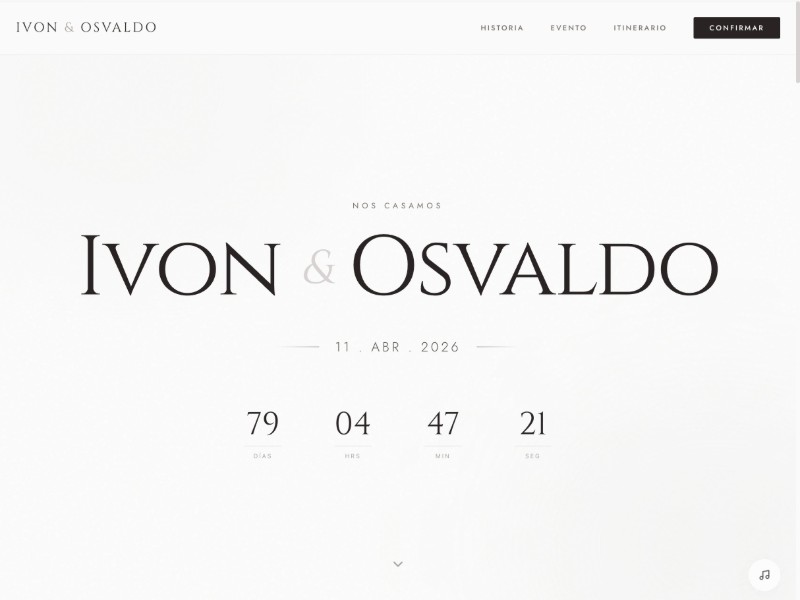 Preview for Elegant Wedding Invitation Landing Page Template