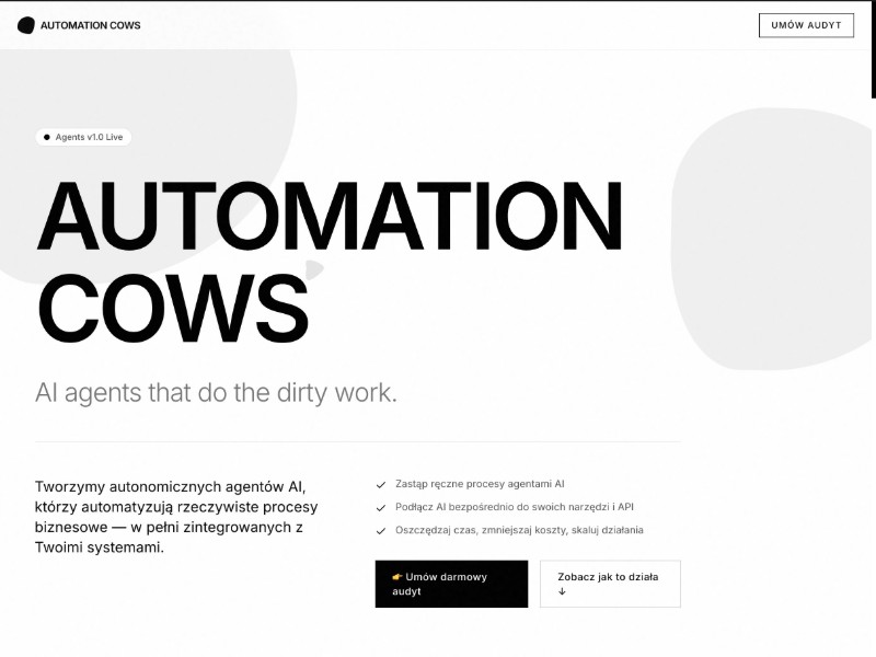 Preview for AI Automation Agency Landing Page Template