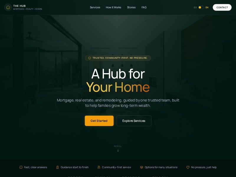 Preview for Real Estate Lending Landing Page Template