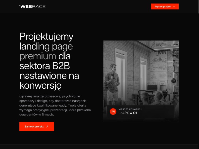 Preview for B2B Agency Landing Page Template