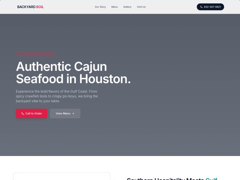 Preview for backyard boil house - Authentic cajum seafood in houston