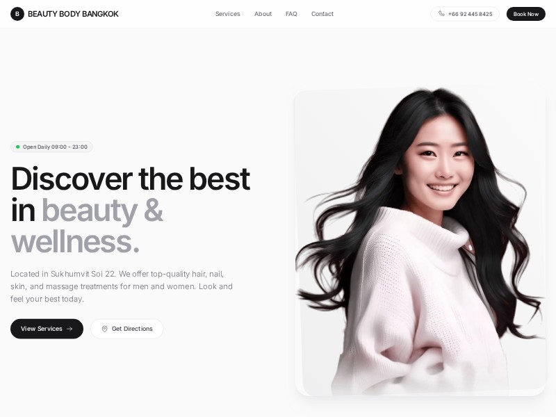 Preview for Beauty Salon Landing Page Template