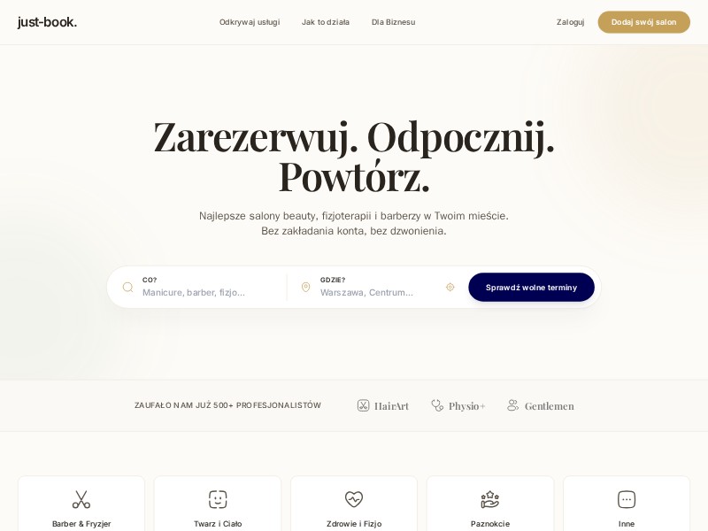 Preview for Beauty & Wellness Booking Landing Page Template