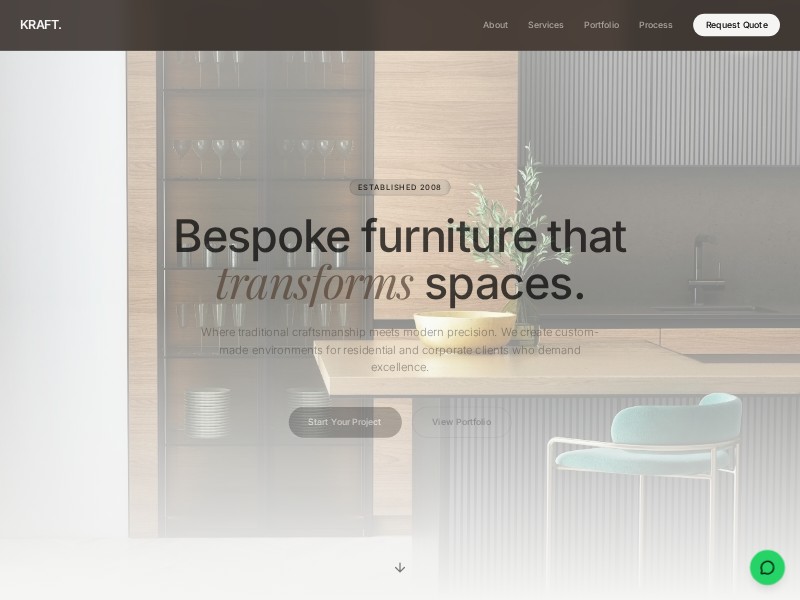 Preview for Woodworking Services Landing Page Template