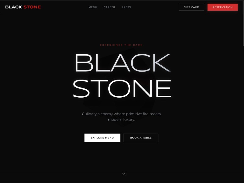 Preview for Luxury Restaurant Landing Page Template