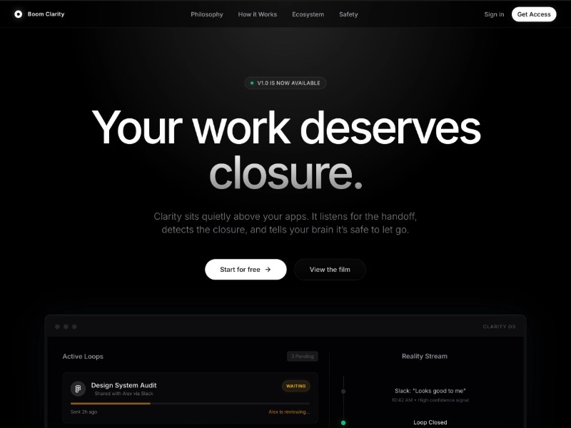 Preview for Boom Clarity 