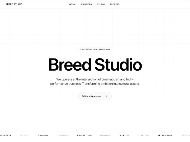 Preview for Creative Studio Landing Page Template