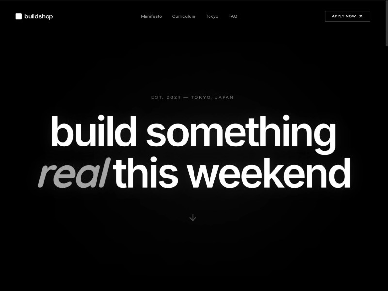 Preview for Buildshop Weekend Bootcamp Landing Page Template
