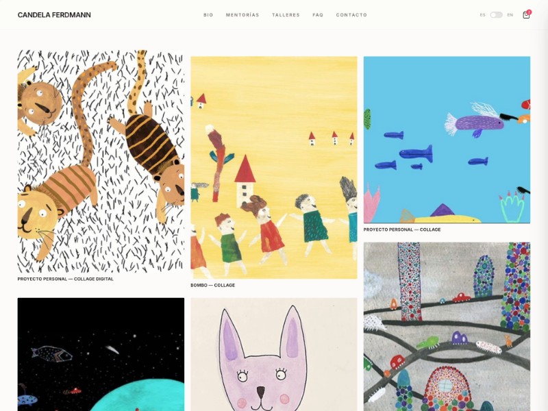 Preview for Artist Portfolio Landing Page Template