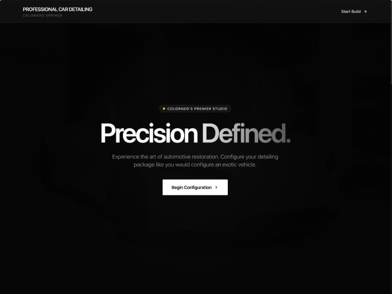 Preview for Car Detailing Service Landing Page Template