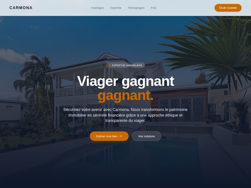 Preview for Real Estate Viager Landing Page Template