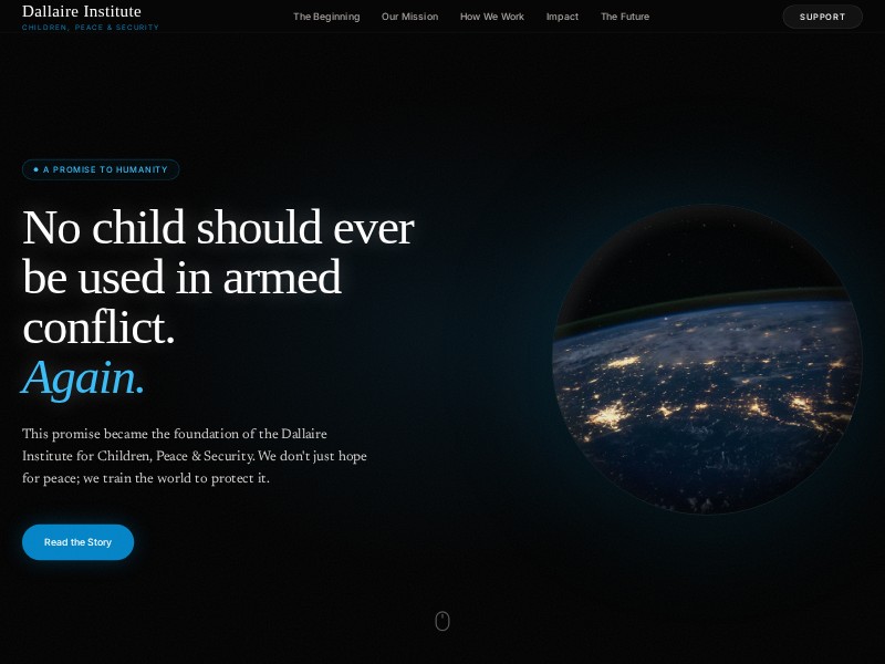 Preview for Non-profit Impact Story Landing Page Template