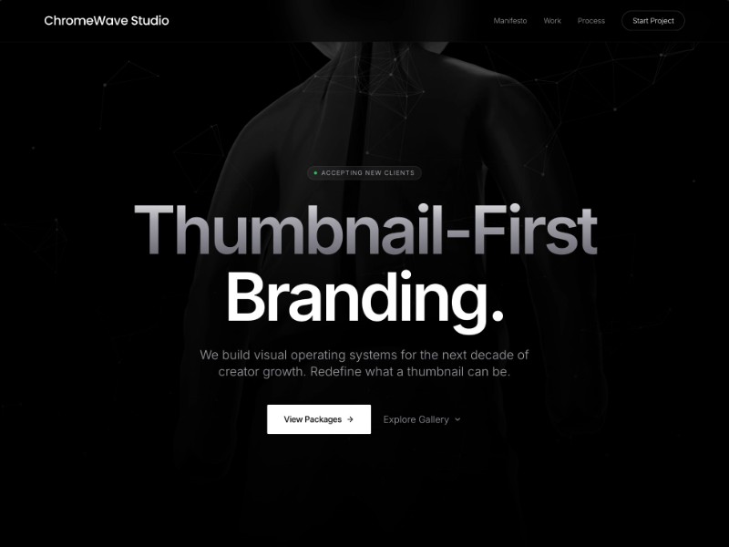 Preview for Chromewave Studio YouTube Thumbnail Portfolio